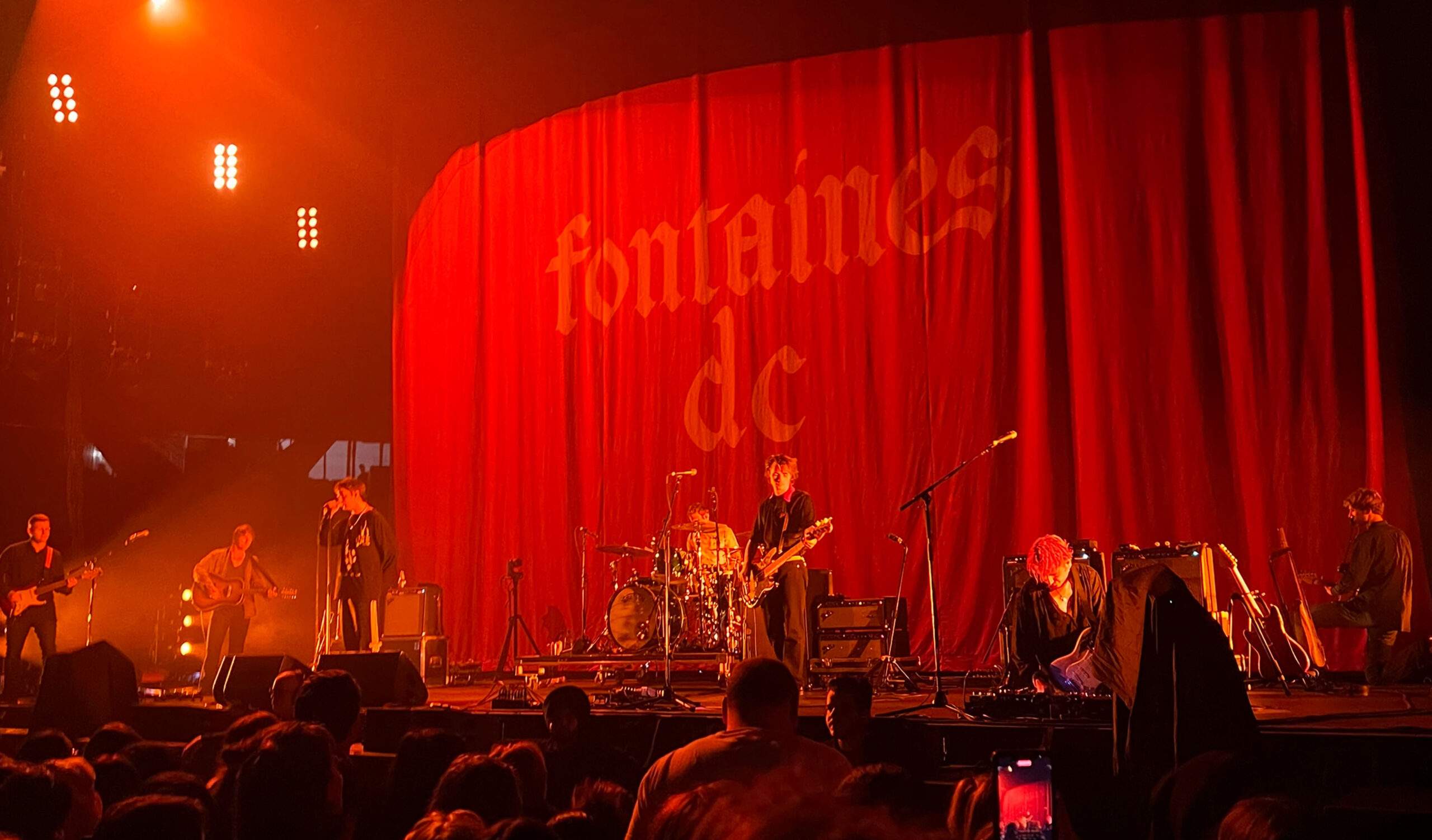 Fontaines D.C. at the Pacific Coliseum in Vancouver in 2023.